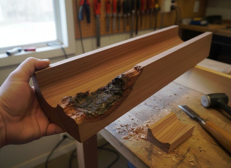 Wooden Gutter Replacement